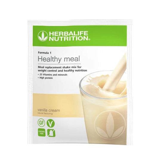 Sachets de préparation pour shake nutritionnel Formule 1 Crème à la vanille Paquet de 7 sachets